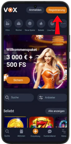 vox casino app