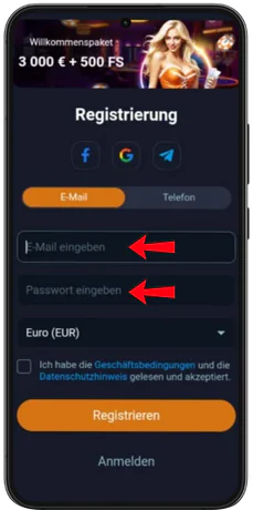 Vox Casino APP Anmeldung